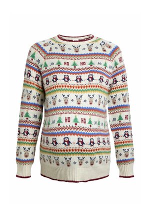 MATERNITY FIT CHRISTMAS FAIR ISLE - Svetrík - ecru