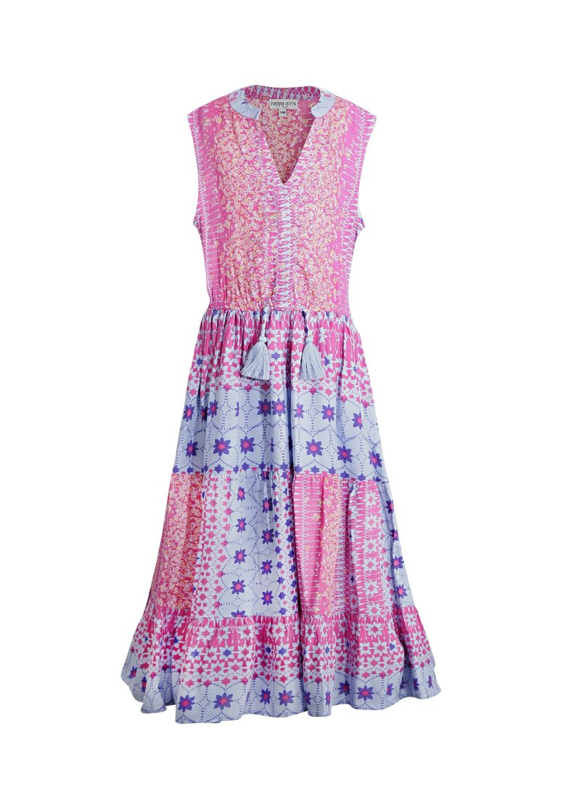 happy girls mit verdeckter Knopfleiste und Tasseln - Vardagsklänning - fuchsia