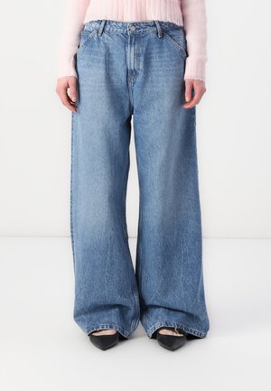 LOOSE WIDE LEG  - Wide Leg - blue denim