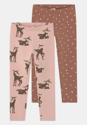 UNICORN DOTS 2 PACK - Leggings - Trousers - light brown