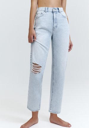 RIPPED  - Mom Jeans - light blue