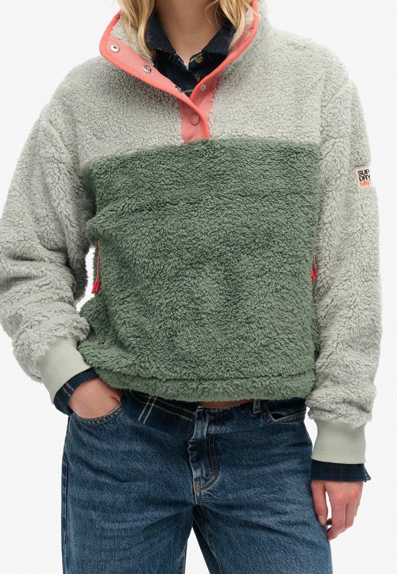 Superdry & Co Felpa in pile - light grey