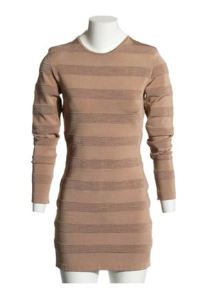 Balmain MINI DRESS BEIGE - Robe pull - beige