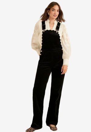 PETITE FIT - SCALLOP EDGE DENIM  - Kantáros nadrágok - black corduroy