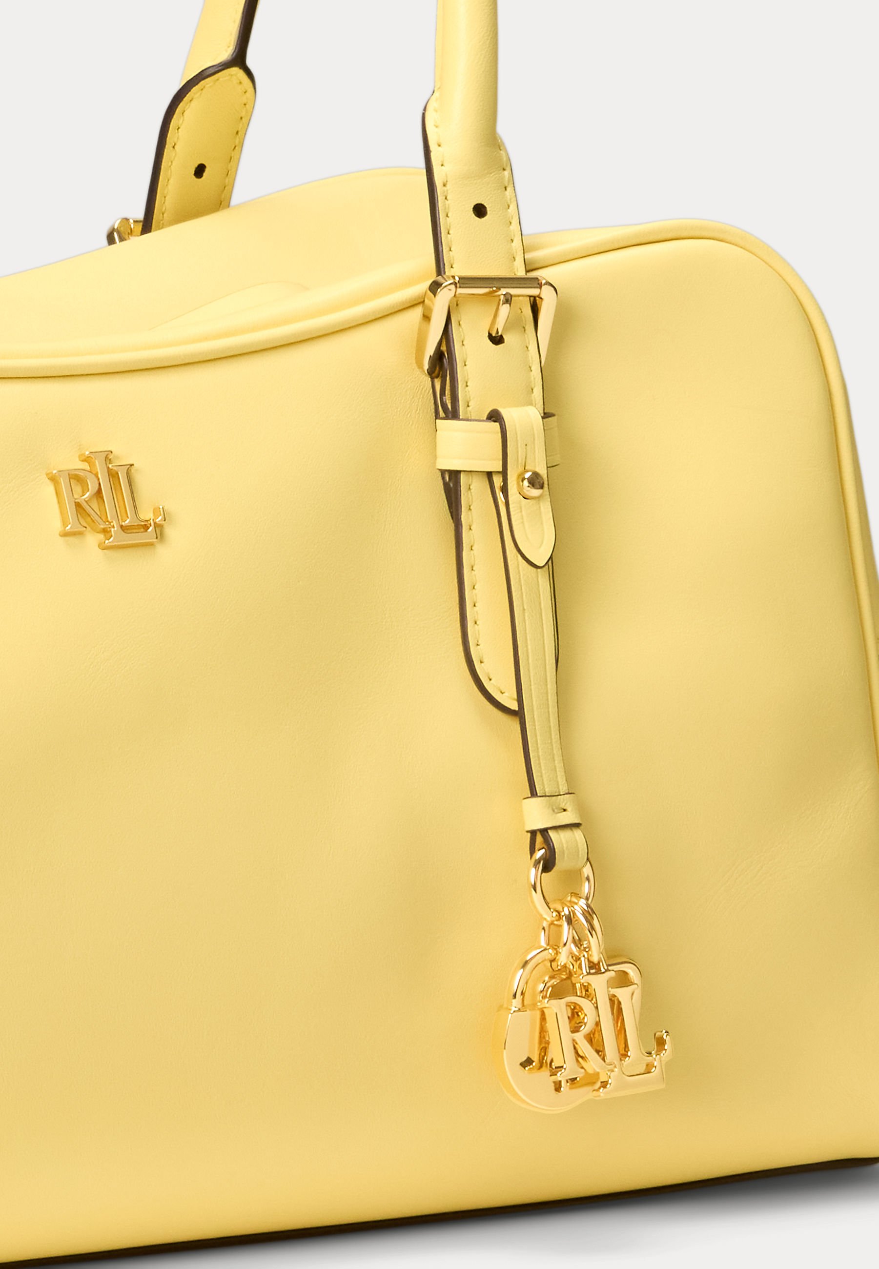 Lauren Ralph Lauren LEATHER LARGE MARCY ZIP SATCHEL - Handbag