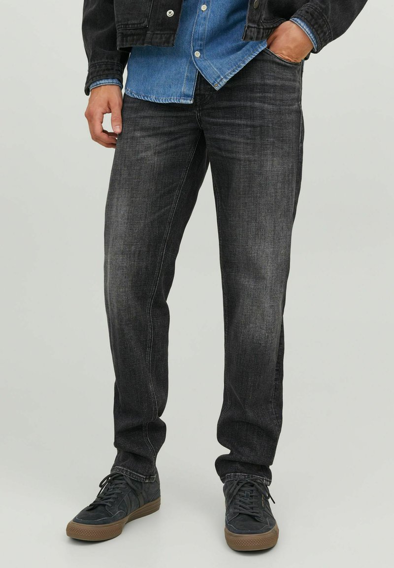 Jack & Jones MIKE ORIGINAL JOS 711 - Jeans slim fit - black denim/nero ...