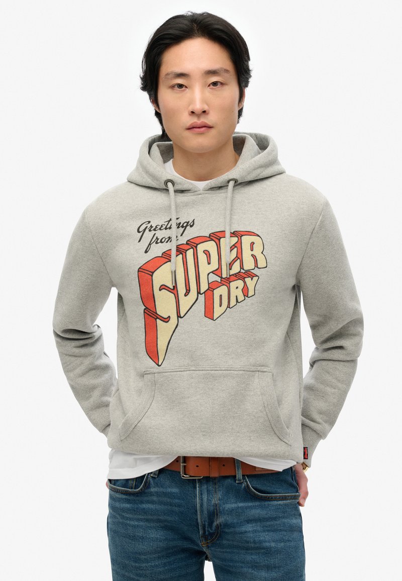 Superdry - Sweat à capuche - grey marl, Agrandir