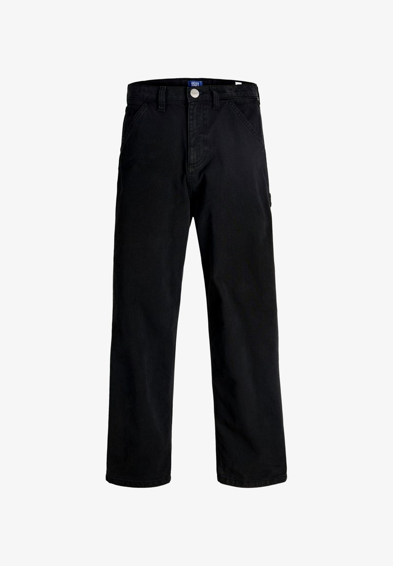 Μαύρο τζιν παντελόνι με ίσια γραμμή, διαθέτει κλείσιμο με κουμπιά μπροστά, δύο πλαϊνές τσέπες και μία πίσω τσέπη με λογότυπο.