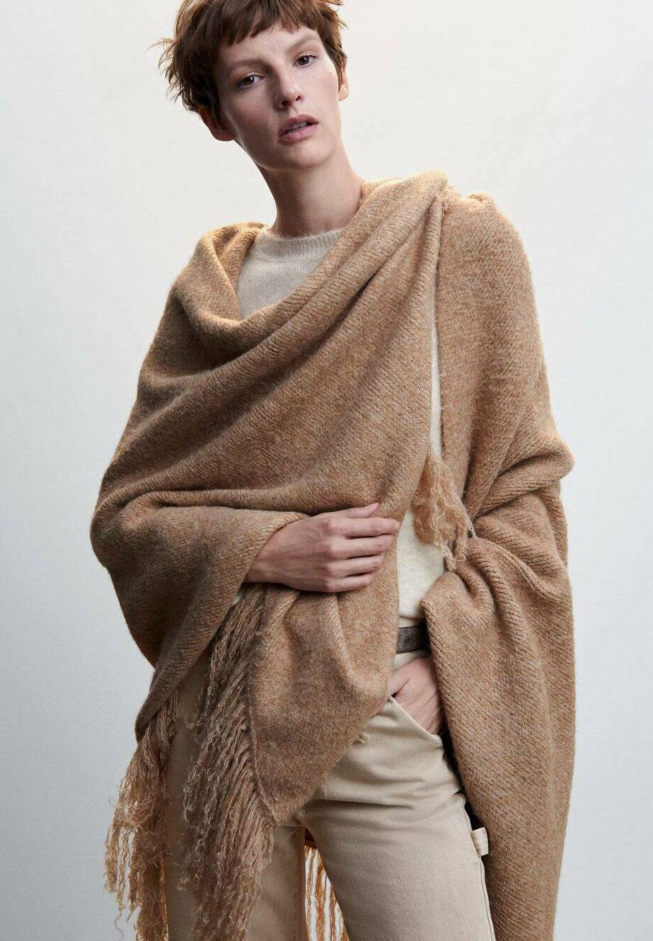 Mango RUG Bufanda - marron moyen/marrón - Zalando.es