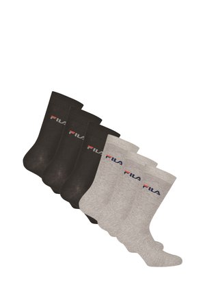 Fila UNISEX  6ER PACK - STRÜMPFE, STREET, LIFESYLE - Sportsocken - schwarz/grau