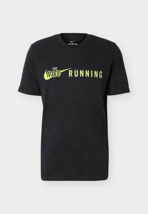 Nike Performance, TEE RUN DNA 2 - T-shirt de sport - black/volt