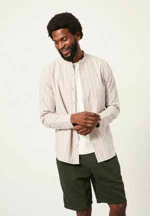 REGULAR FIT - LONG SLEEVE OXFORD STRIPE GRANDAD - Hemd - dusky purple