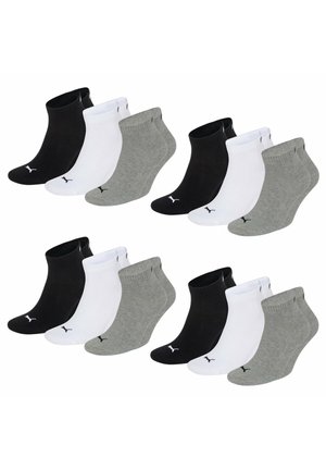 12 PACK  - Socks - schwarz /weiß /grau