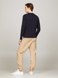 Tommy Hilfiger SLIM FIT - Long sleeved top - blue