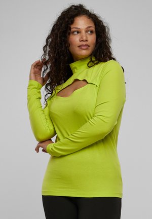 CUT-OUT TURTLENECK - Langærmet T-shirt - frozenyellow