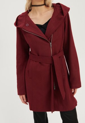 Halflange jas - dark red