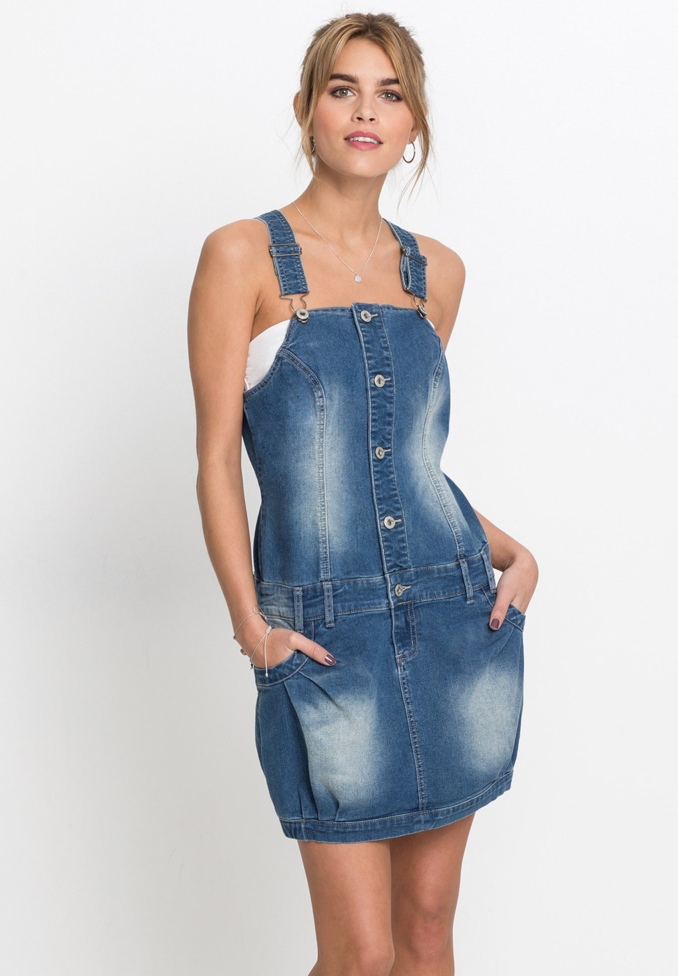 bonprix Vestito di jeans - blau/blu denim - Zalando.it