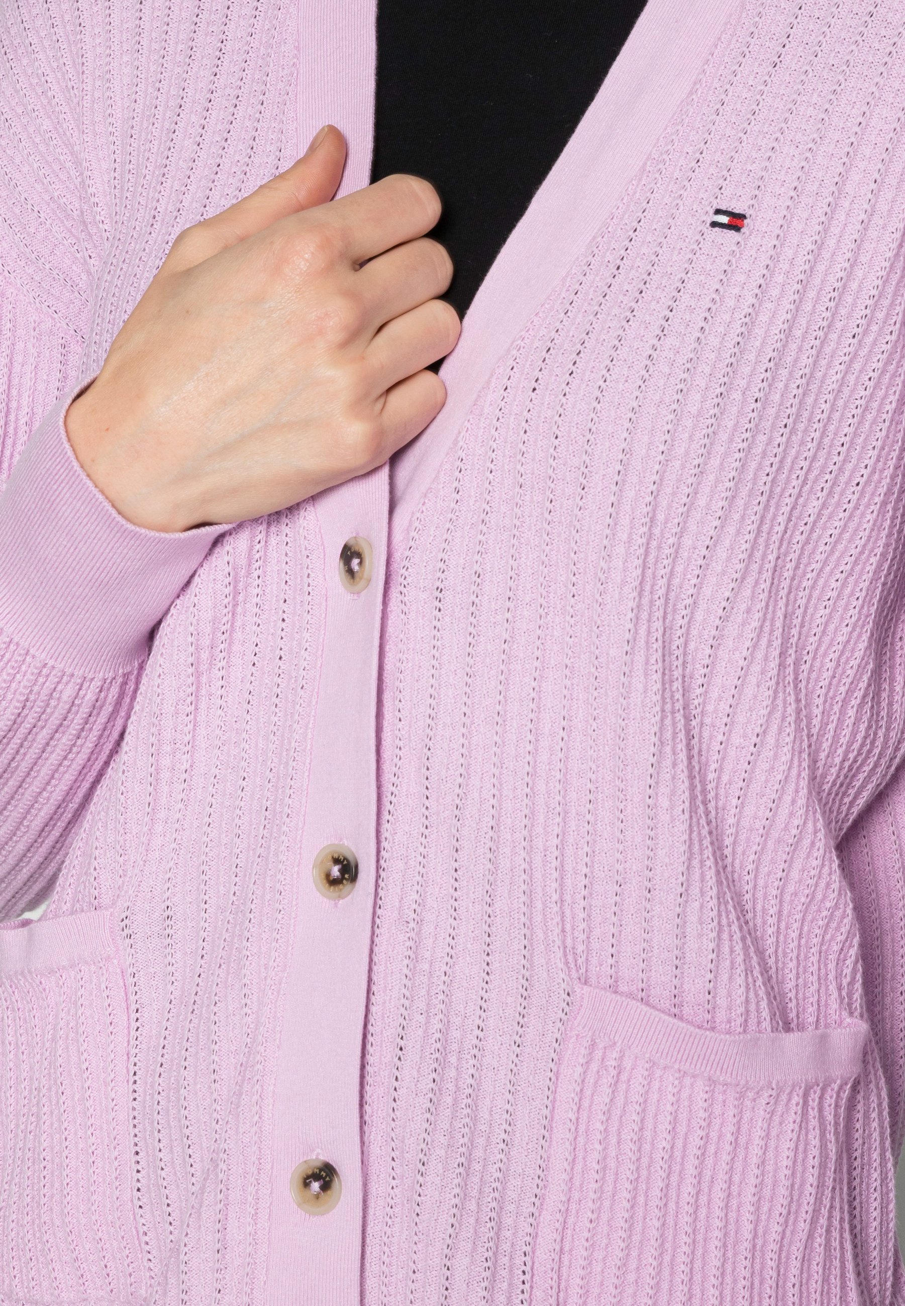 tommy hilfiger pink cardigan