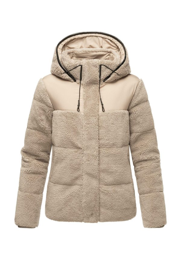 KAPUZENPLÜSCH KAGURAA - Winterjacke - light taupe