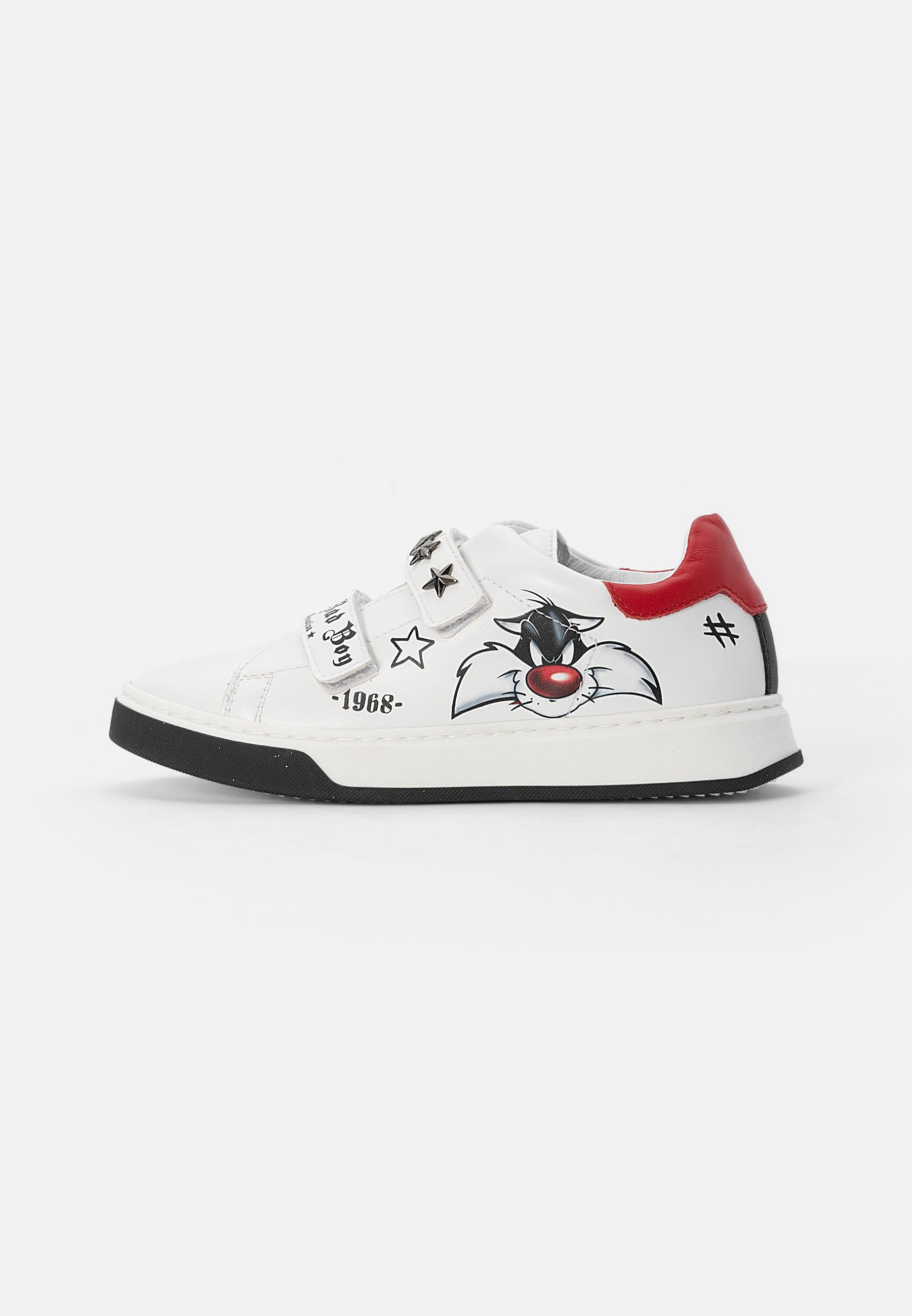 Monnalisa ROCK STAR ECOPEL - Zapatillas - bianco, rosso/blanco - Zalando.es