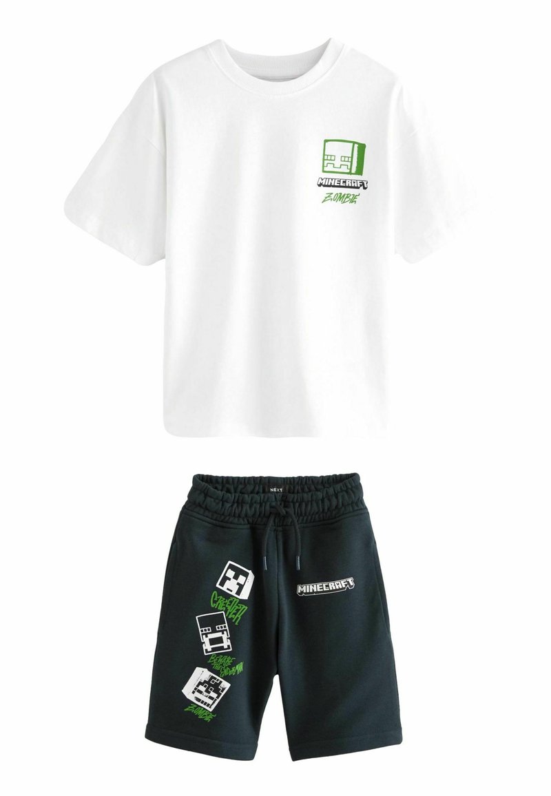 Next SHORT SLEEVE LICENSE AND SET - Trainingsbroek - navy white minecraft
