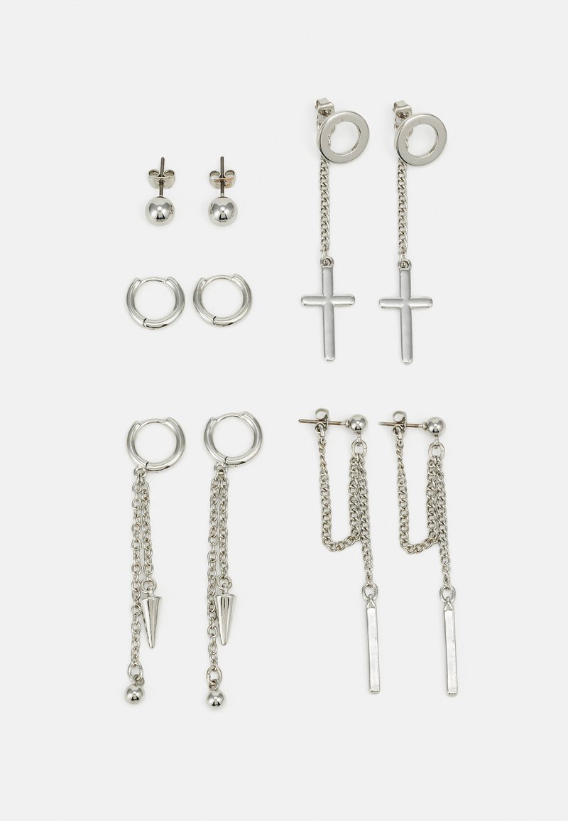 YOURTURN UNISEX 5 PACK - Korvakorut - silver-coloured