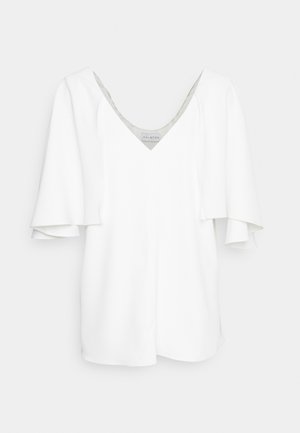 Halston MARAH TOP IN FLUID - Μπλούζα - chalk