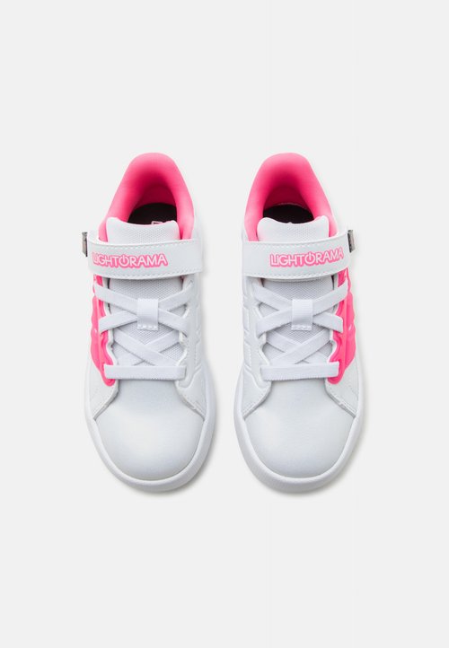 adidas LIGHTORAMA COURT UNISEX - Training shoe - footwear white/lucid pink/silver-coloured metallic — photo 4