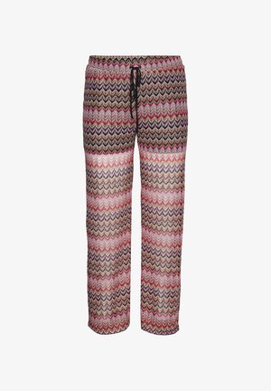 Vero Moda Tall VMDICTE WIDE PANT - Hlače - bon bon/navy blue/snow white