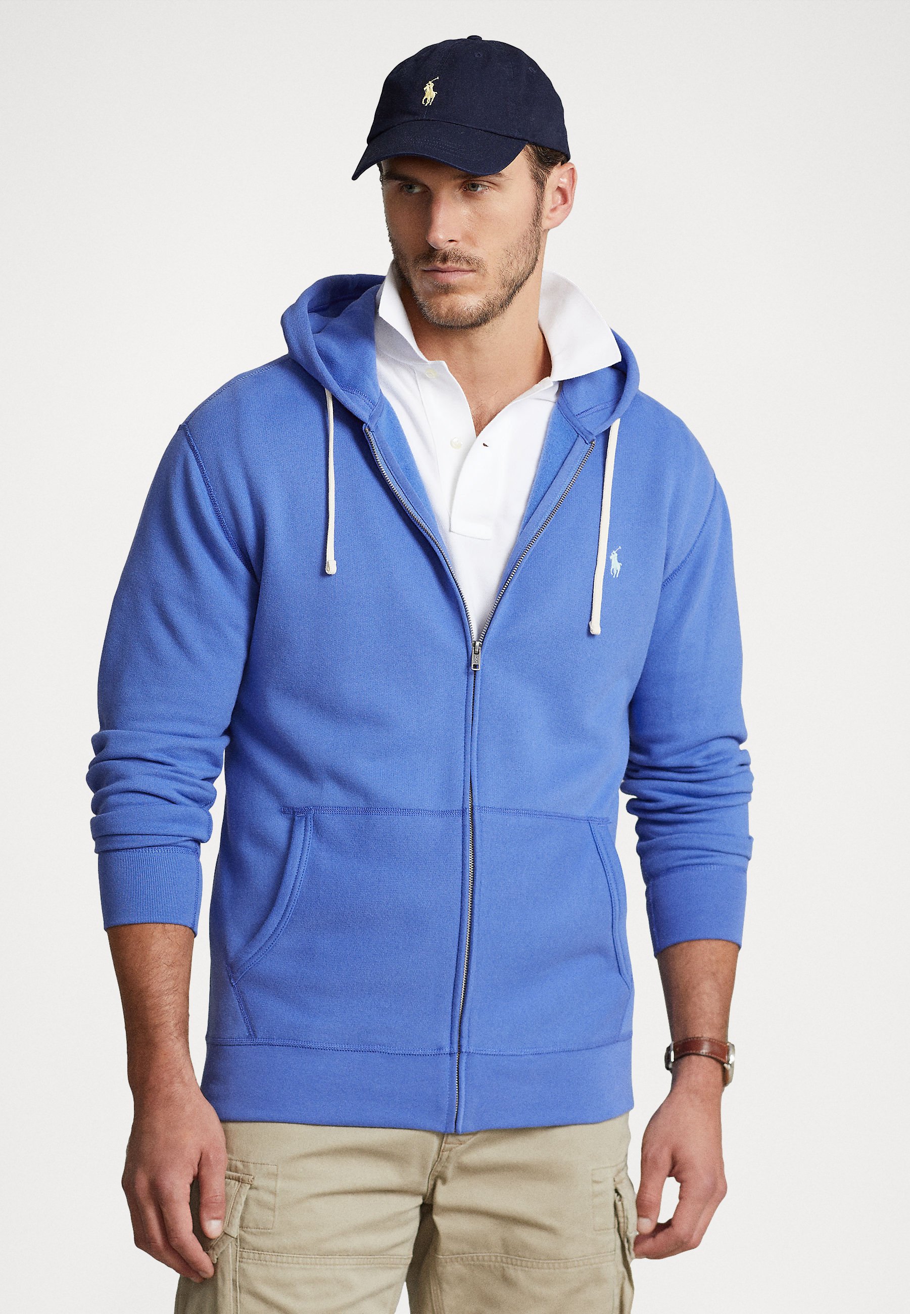 Polo Ralph Lauren Big u0026 Tall THE RL FLEECE FULL-ZIP HOODIE - Zip-up  sweatshirt - maidstone blue/blue - Zalando.de