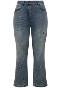 Flared Jeans - dark-blue denim