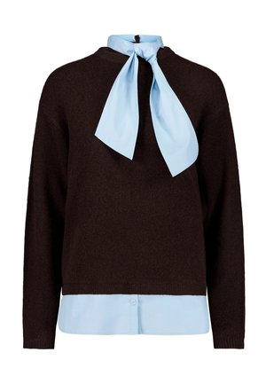 zero, Maglione - patch brown blue