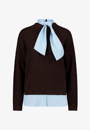 zero, Maglione - patch brown blue