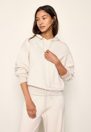 Lindex LINDEX FINE-KNIT HOODIE LINDEX - Hættetrøje - light beige melange
