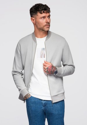 Ombre Blouson Bomber - grey
