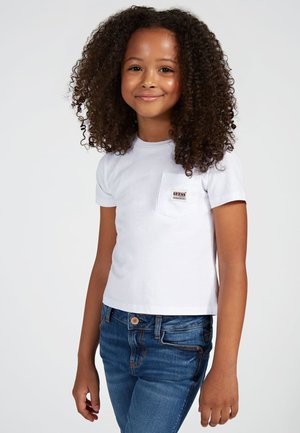 LOGO SCHILD - Basic T-shirt - weiß