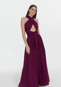 NAOKO Žerzejové šaty - dark purple