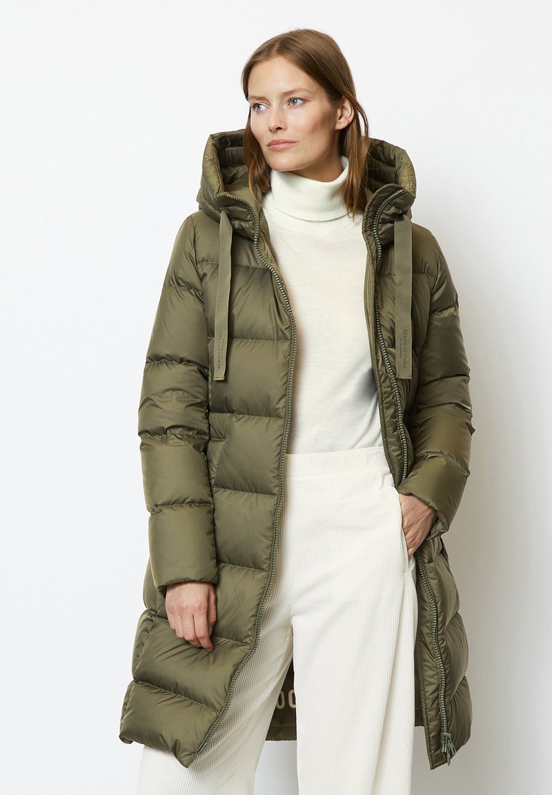 marco polo daunenmantel damen oliv