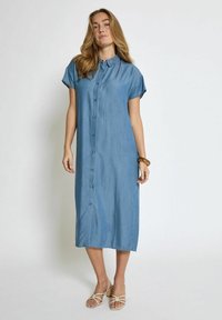 Desires ELAINA - Vestito di jeans - mid blue denim