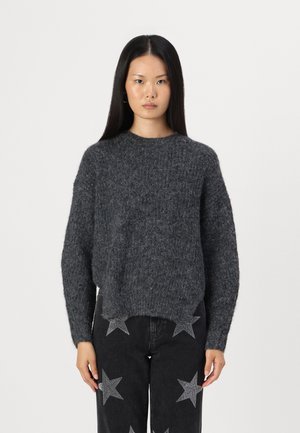 ONLY ONLMOON LIFE SLIT - Pullover - dark grey