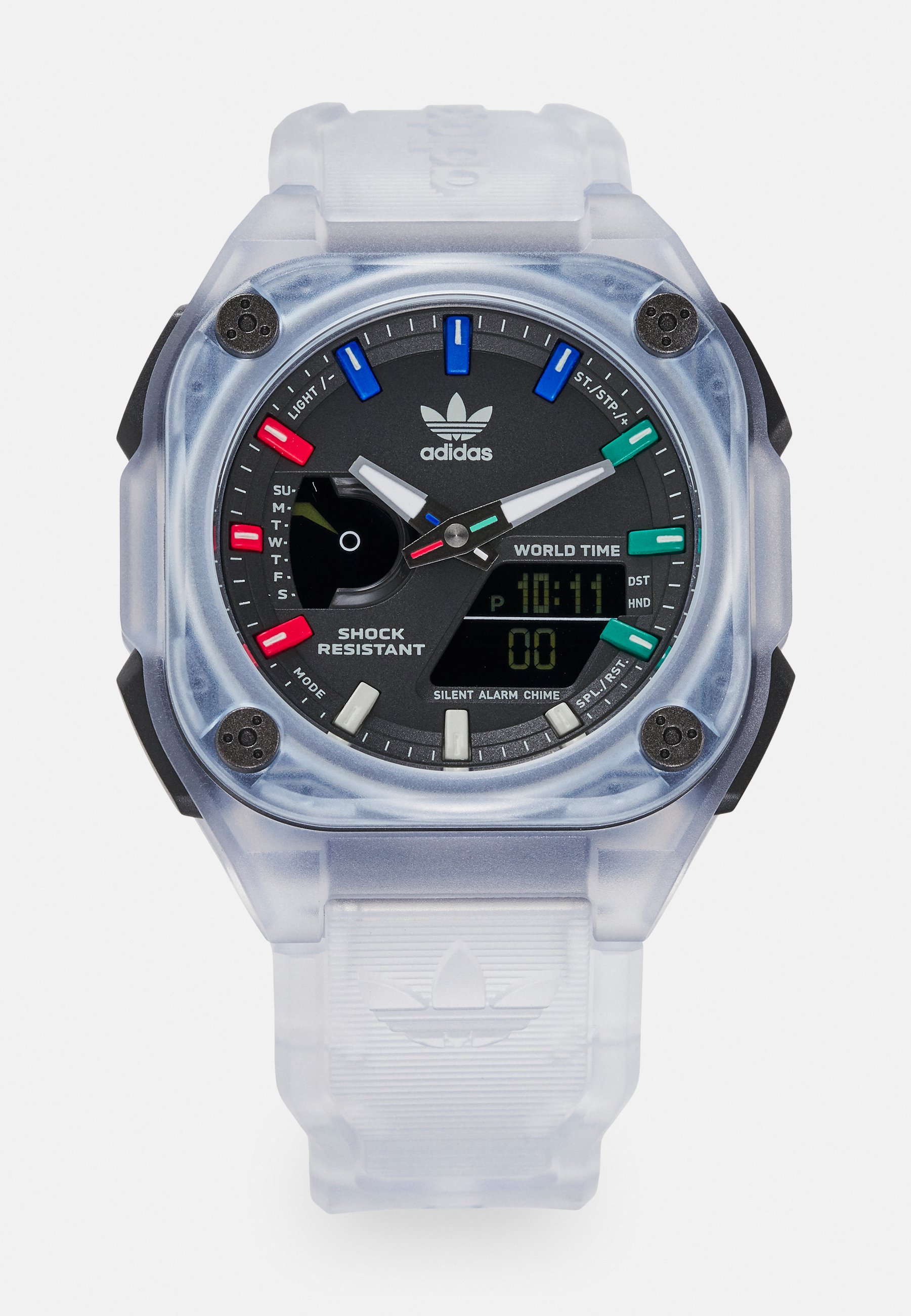 SHAR leur Cyan-Montre Digitale avec Chronomètre, Eclairage, Al