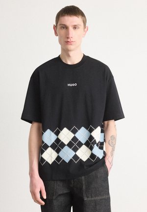 DULAPO - Print T-shirt - black