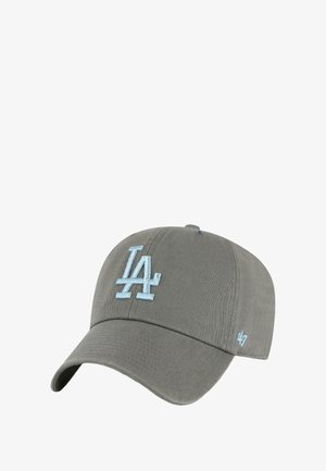 Gray baseball cap with light blue "LA" logo embroidered on front and "47" logo on the side.