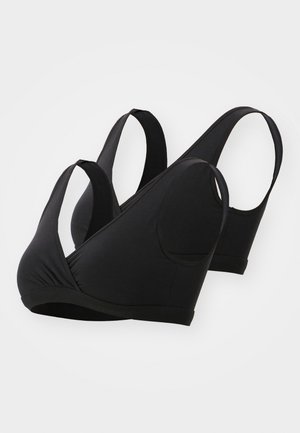 NURSING WRAP 2 PACK - Triangel-BH - black