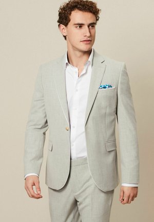 Next SKINNY FIT PIPE TRIMMED - Sakko - light grey