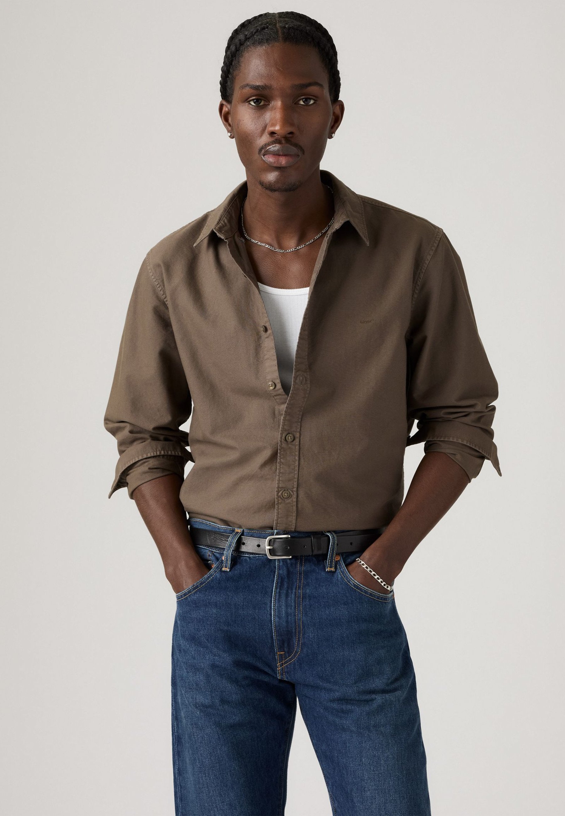 Camicia Corta In Maglia Cachi Trendyol Per Donna - Girocollo Adherente 92% Poliestere 8% Elastan Taglia S