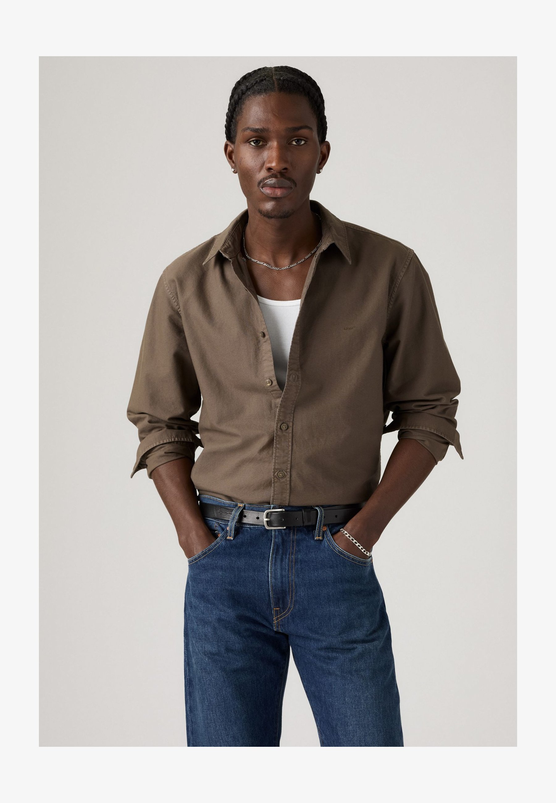 Camicia Corta In Maglia Cachi Trendyol Per Donna - Girocollo Adherente 92% Poliestere 8% Elastan Taglia S
