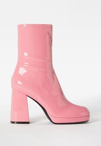Bershka Botines de tacón - pink