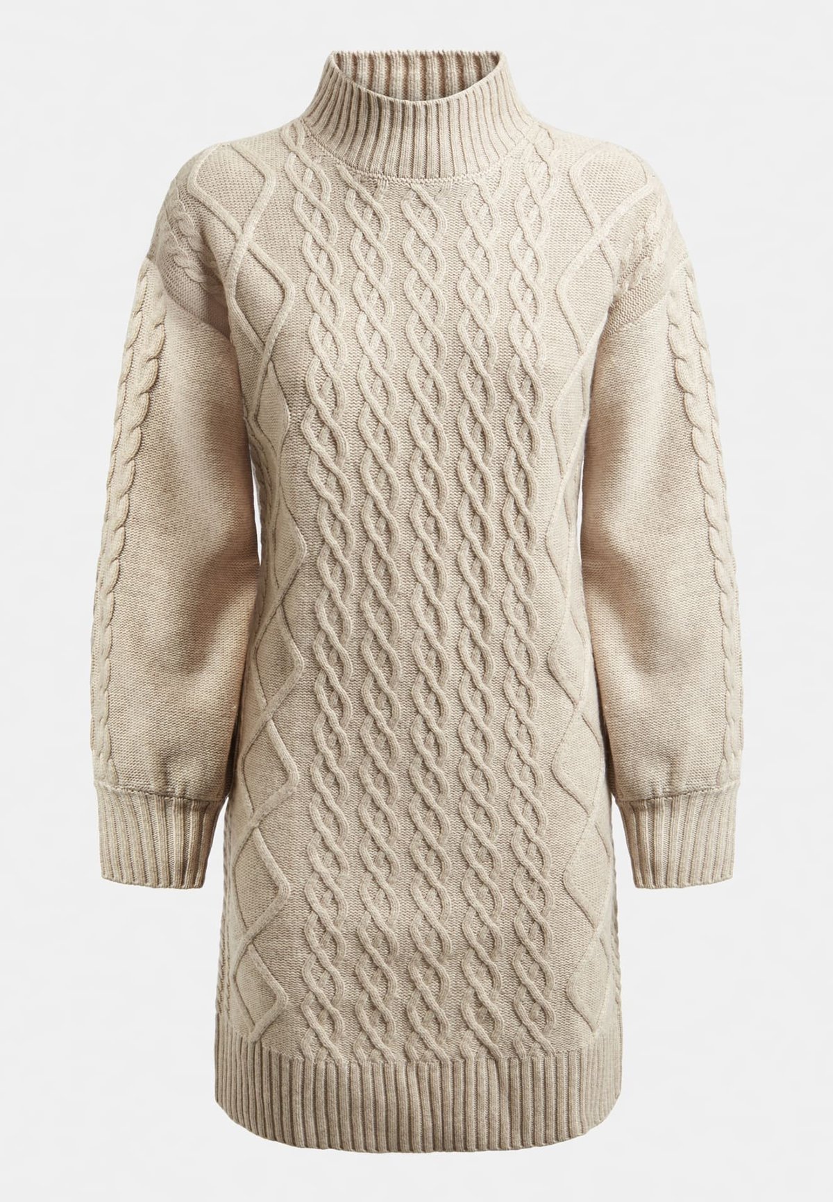 Guess CASSANDRA - Abito in maglia - beige - Zalando.it