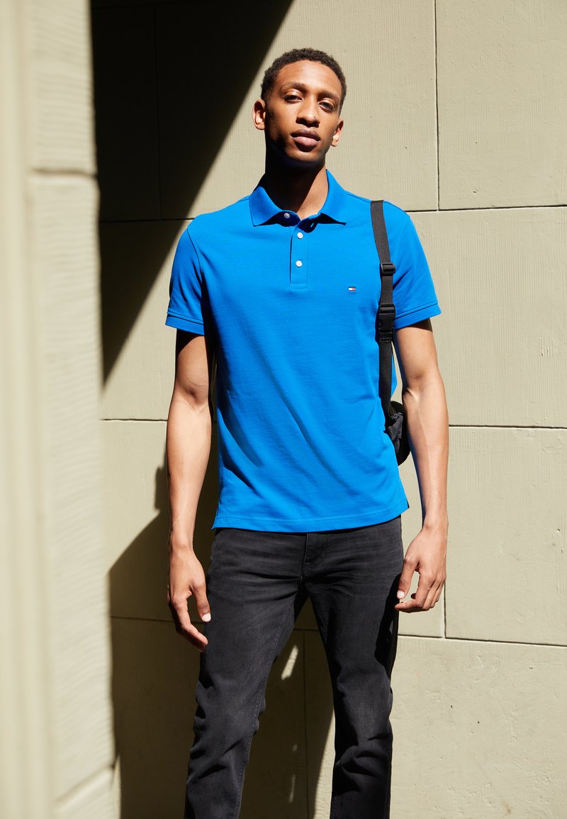 Tommy Hilfiger SLIM - Polo - greek isle blue